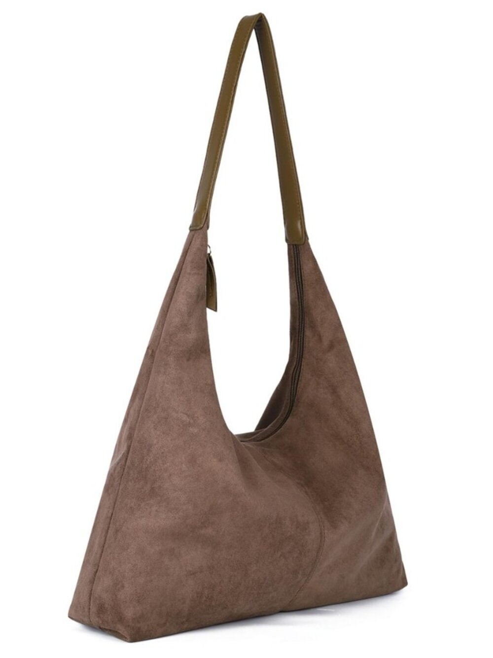 Slouchy Shoulder Bag for Women Faux Suede Crescent Handbag Tote Large Hobo